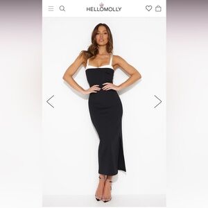 Hello Molly In Her Prime Midi Dress in Black